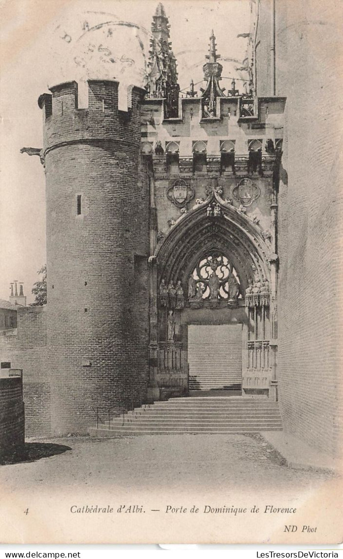 FRANCE - Cathédrale D'Albi - Vue Générale Sur La Porte De Dominique De Florence  - Carte Postale Ancienne - Albi