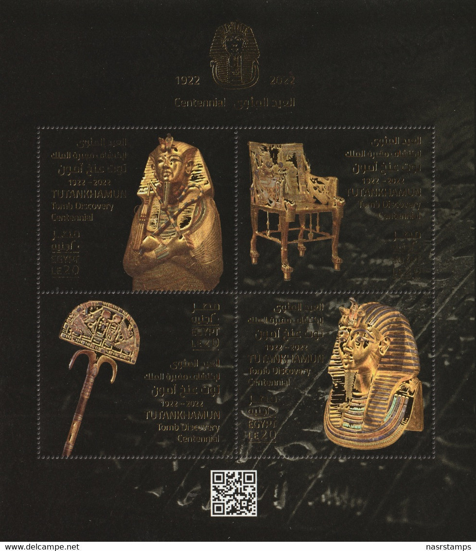 Egypt - 2022 - ( TUTANKHAMUN Tomb Discovery Centennial ) - MNH (**) - Egyptologie