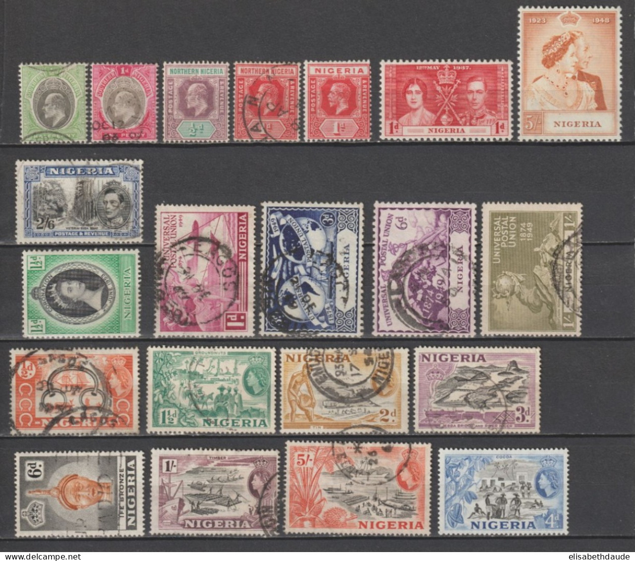 NIGERIA - 1903/1953 - LOT **/*/OB MNH/MLH/USED - COTE = 36.5 EUR - - Nigeria (...-1960)