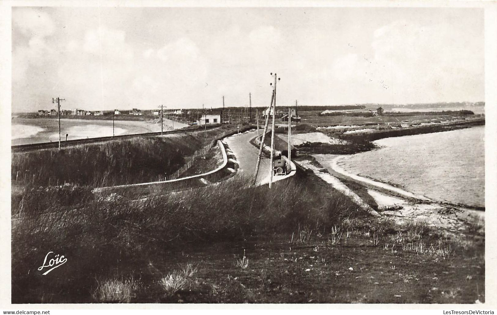 FRANCE - Presqu'île De Quiberon - L'endroit Le Plus étroit De La Presqu'île Près Le Fort De  - Carte Postale Ancienne - Quiberon