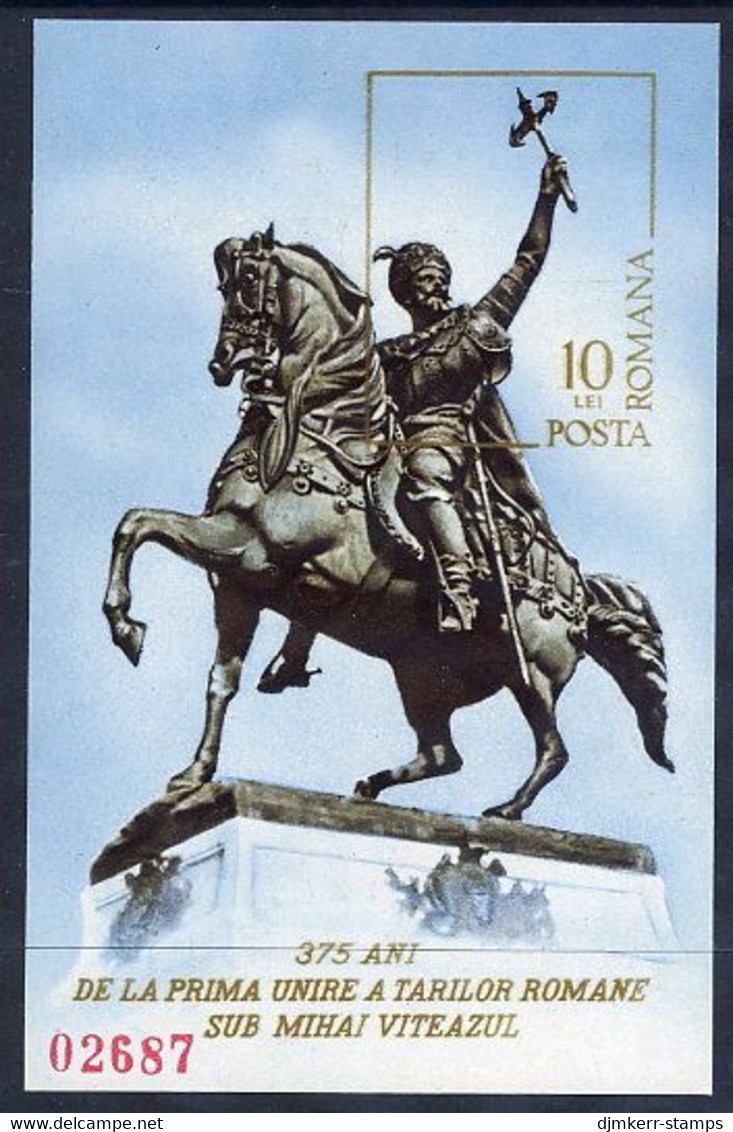 ROMANIA 1975 Anniversary Of Unification  Block MNH / **.  Michel Block 126 - Unused Stamps