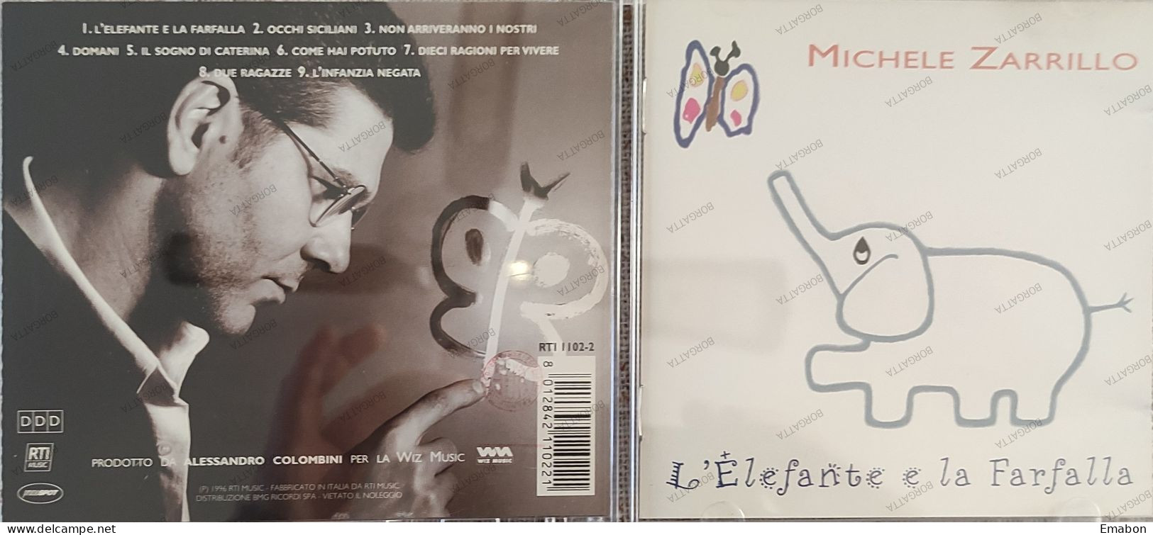 BORGATTA - ITALIANA  - Cd  MICHELE ZARILLO - L' ELEFANTE E LA FARFALLA - RTI MUSIC 1996 - USATO In Buono Stato - Andere - Italiaans