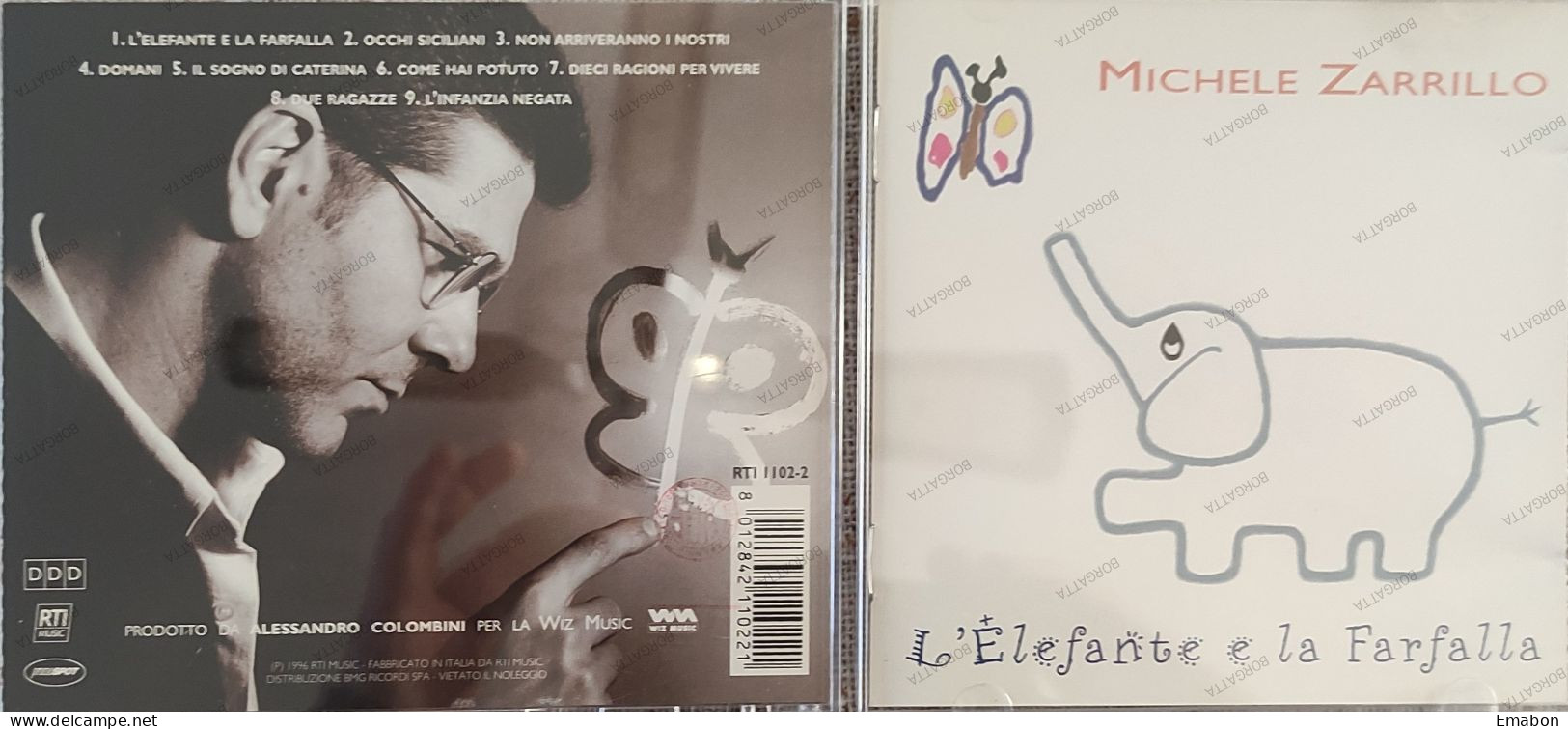 BORGATTA - ITALIANA  - Cd  MICHELE ZARILLO - L' ELEFANTE E LA FARFALLA - RTI MUSIC 1996 - USATO In Buono Stato - Altri - Musica Italiana