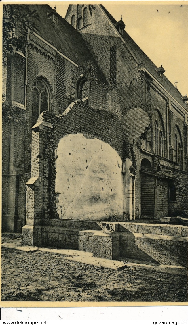 BALGERHOEKE   SINT ANTONIUSKERK   NOG TE HERSTELLEN PUINEN    2 SCANS - Eeklo