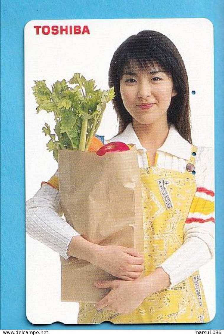 Japan Telefonkarte Japon Télécarte Phonecard -  Girl Frau Women Femme Toshiba - Advertising