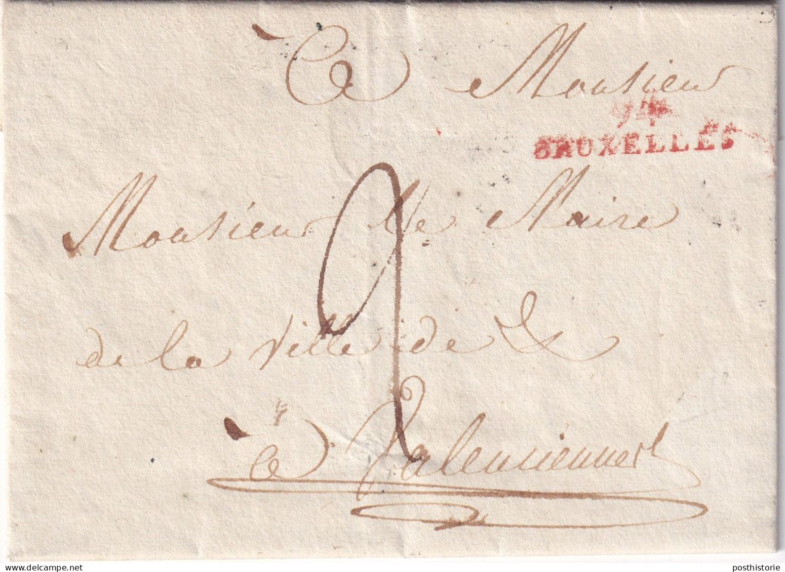 Brief 12 Maart 1813 Bruxelles - 1794-1814 (Période Française)