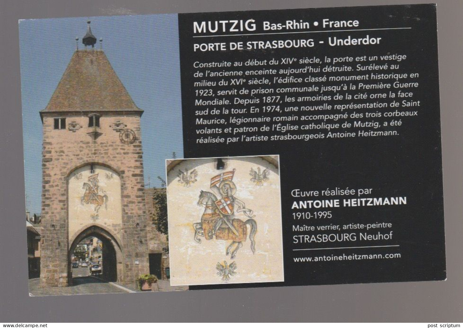 Mutzig Porte De Strasbourg - Oeuvre D'Antoine Heitzmann - Mutzig