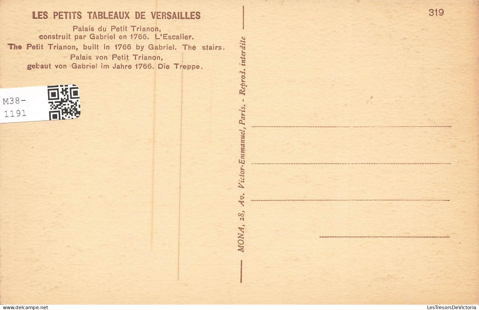 FRANCE - Vue Générale Sur Le Palias Du Petit Trianon - Carte Postale Ancienne - Versailles