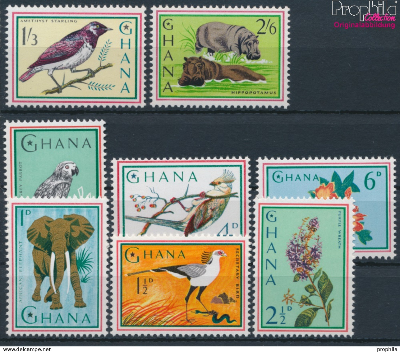 Ghana 198A-205A (kompl.Ausg.) Postfrisch 1964 Fauna Und Flora (10285378 - Ghana (1957-...)