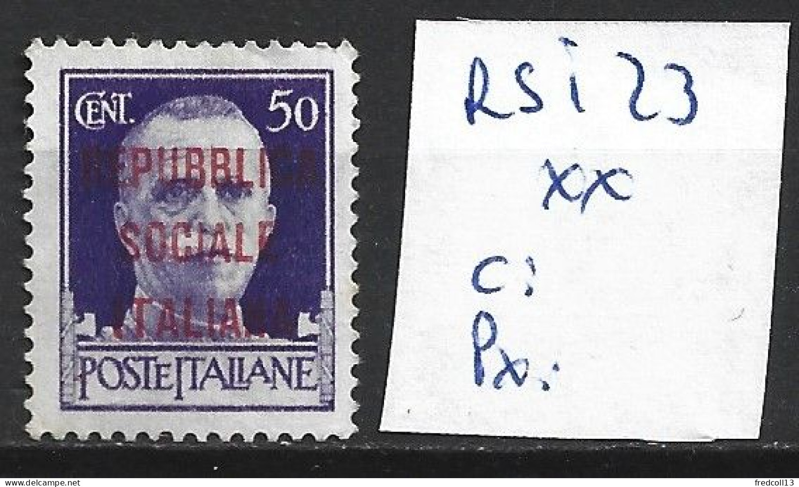 ITALIE REPUBLIQUE SOCIALE 23 ** Côte 0.60 € - Neufs