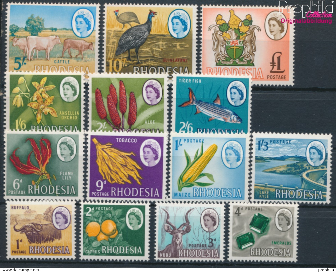 Rhodesien 24-37 (kompl.Ausg.) Postfrisch 1966 Landesmotive (10285548 - Rhodesia (1964-1980)