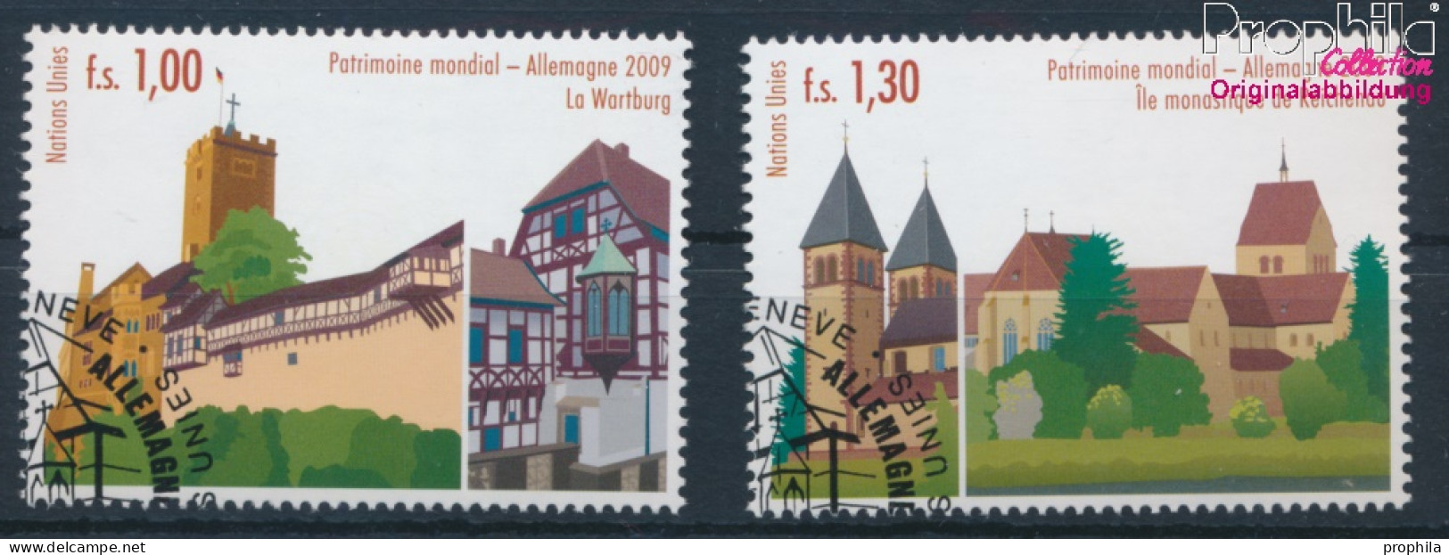 UNO - Genf 644-645 (kompl.Ausg.) Gestempelt 2009 UNESCO Welterbe Deutschland (10311058 - Used Stamps