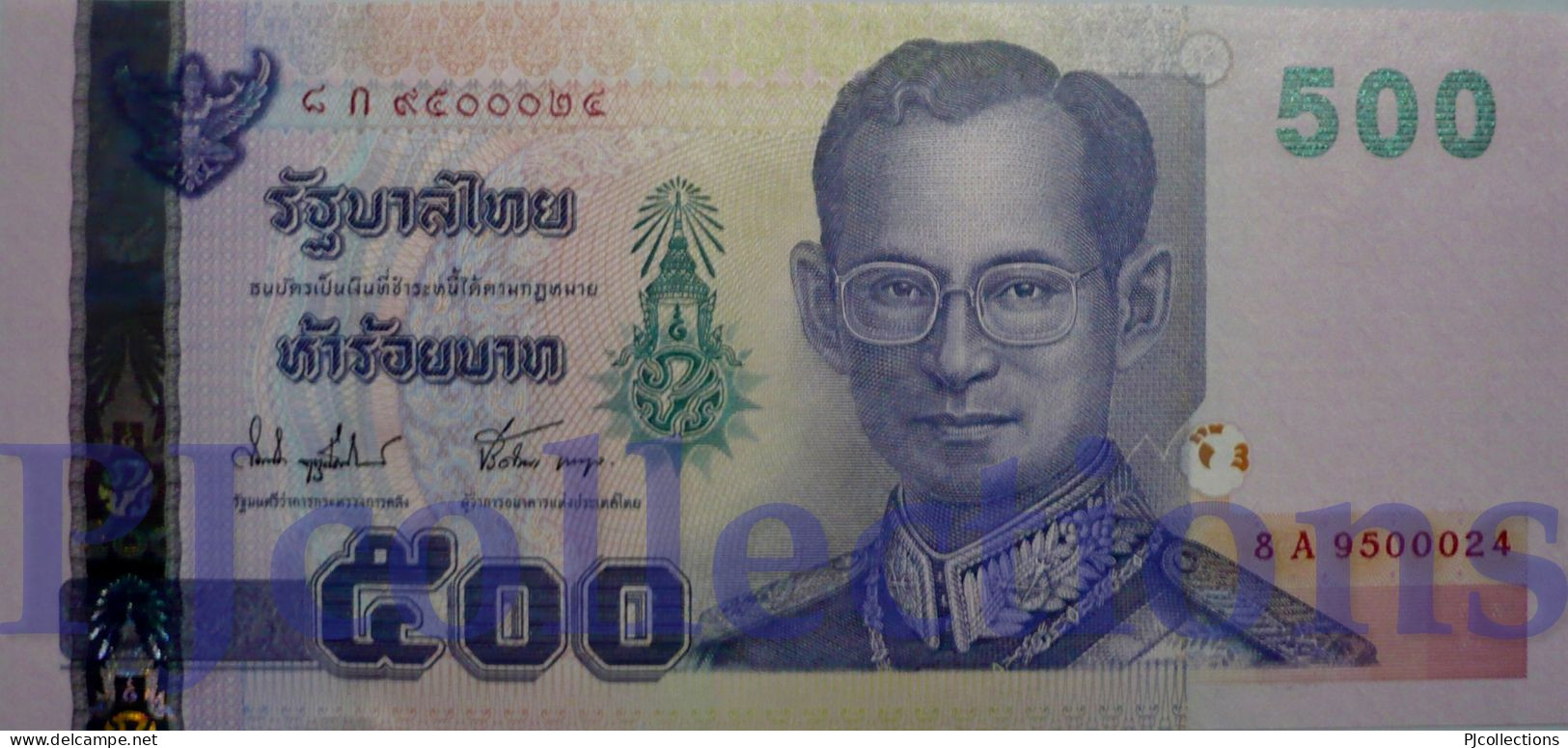 THAILAND 500 BAHT 2001 PICK 107 UNC - Tailandia