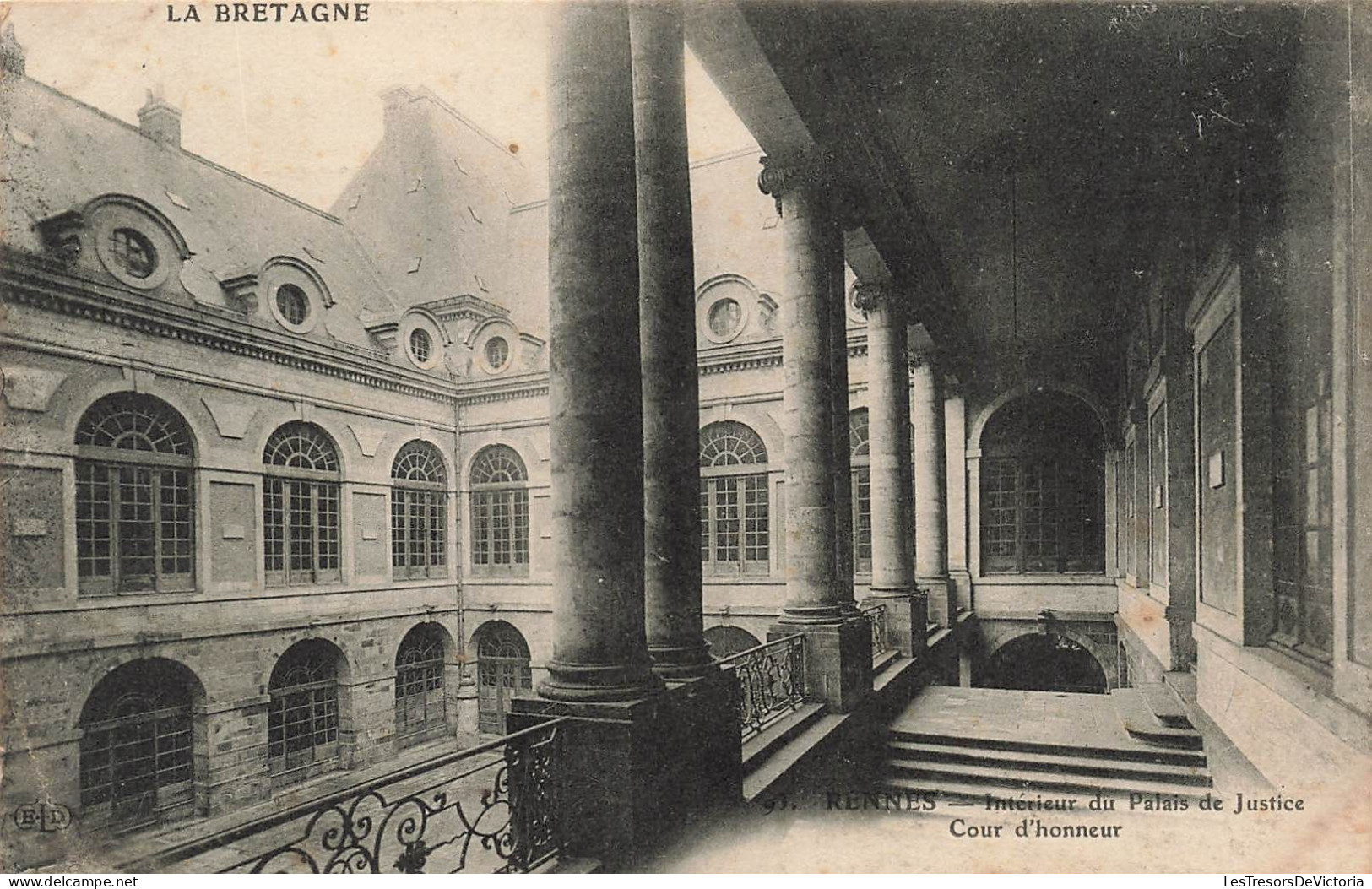 FRANCE - Rennes - Intérieur Du Palais De Justice - Cour D'honneur - Carte Postale Ancienne - Rennes