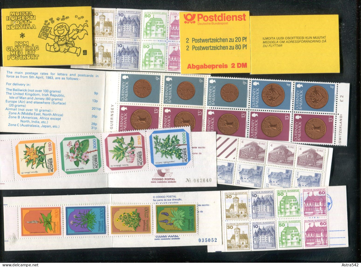 "EUROPA" Partie Mit 9 Markenheftchen ** (50001) - Lots & Kiloware (mixtures) - Max. 999 Stamps