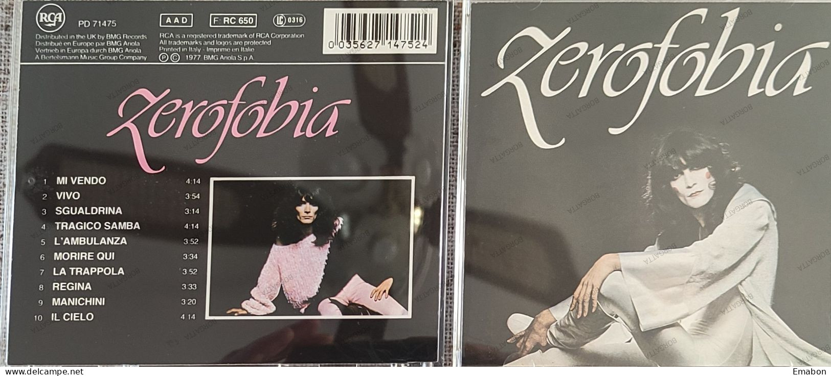 BORGATTA - ITALIANA  - Cd  RENATO ZERO - ZEROFOBIA - RCA ITALIANA 1991 - USATO In Buono Stato - Altri - Musica Italiana