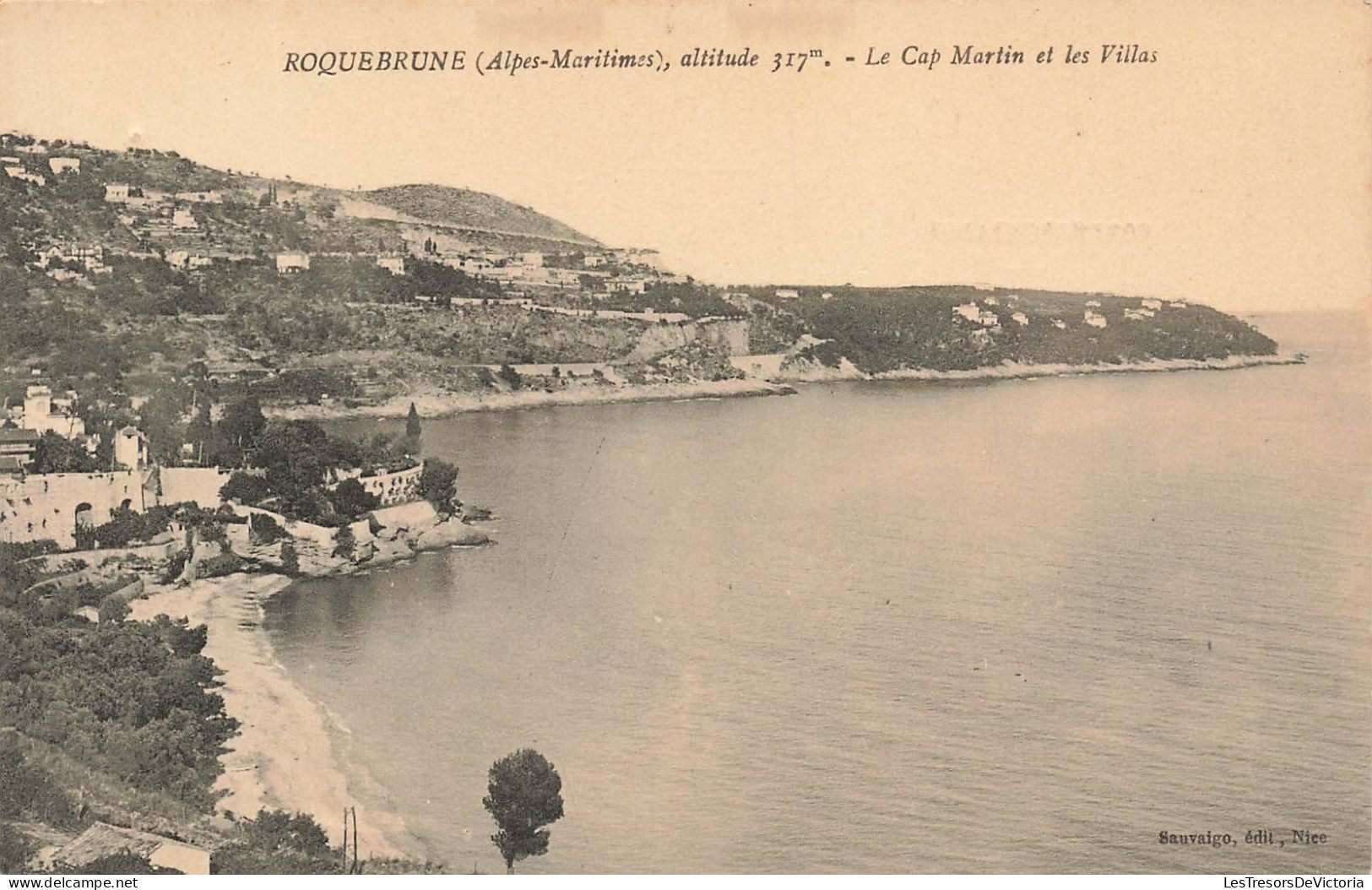 FRANCE - Roquebrune - Vue Sur Le Cap Martin Et Les Villas - Carte Postale Ancienne - Roquebrune-Cap-Martin