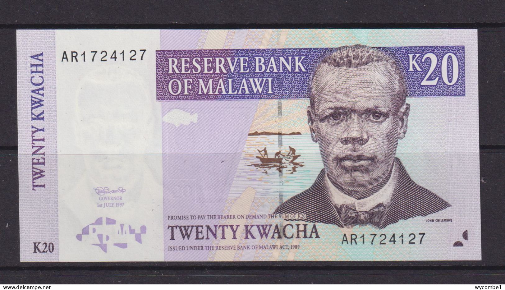MALAWI -  1997 20 Kwacha UNC/aUNC  Banknote - Malawi