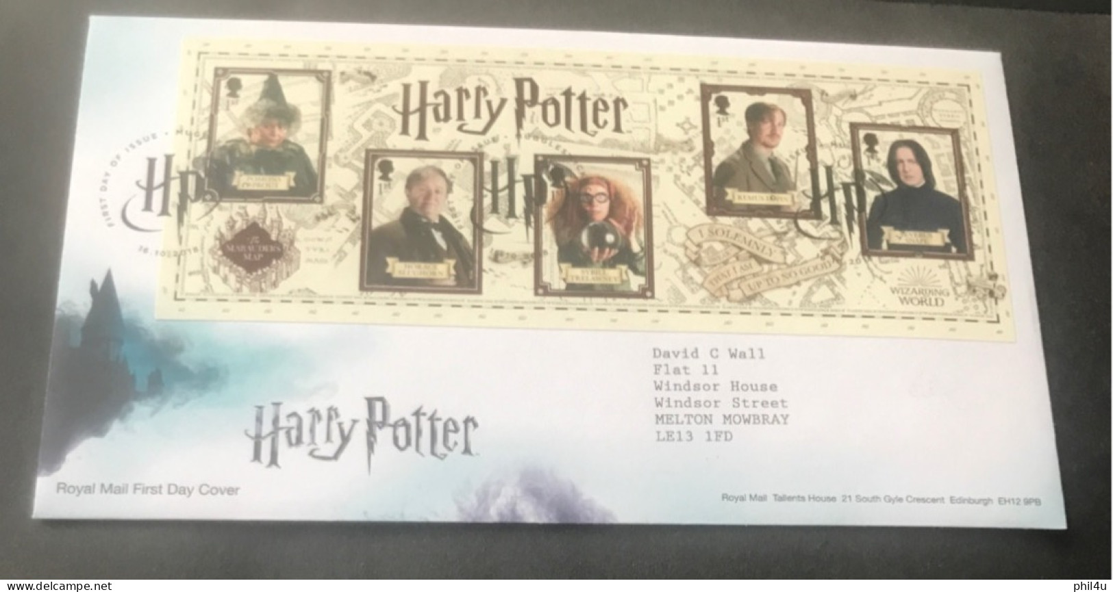 2018 GB FDCover Harry Potter M/s See Photos Collect As Used Stamps - Brieven En Documenten