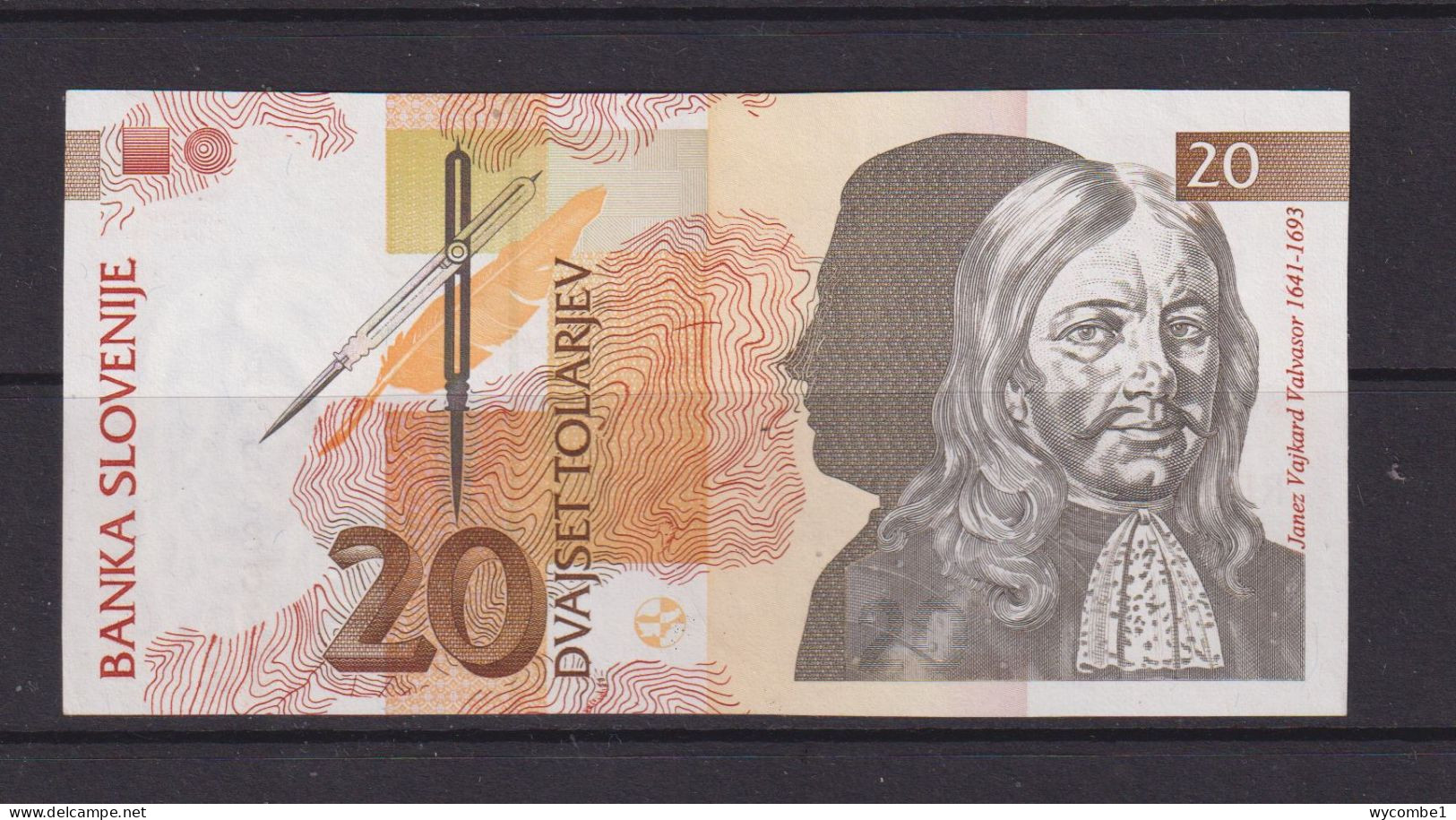 SLOVENIA -  1992 20 Tolar UNC/aUNC  Banknote - Slowenien