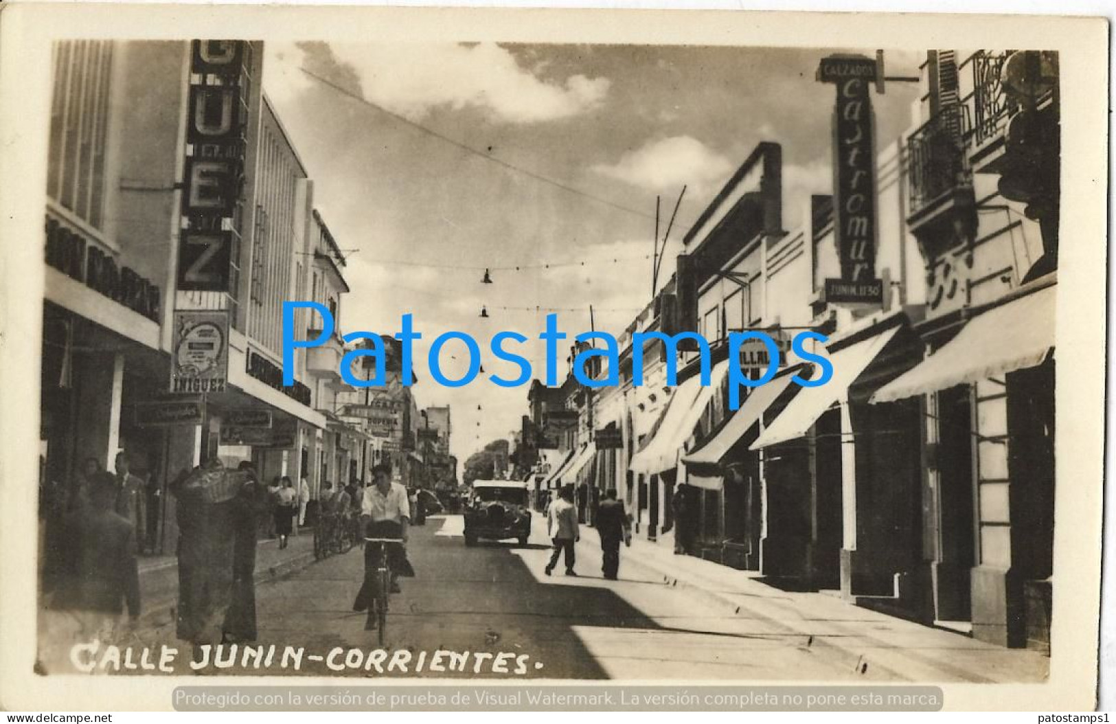 223696 ARGENTINA CORRIENTES STREET CALLE JUNIN POSTAL POSTCARD - Argentine