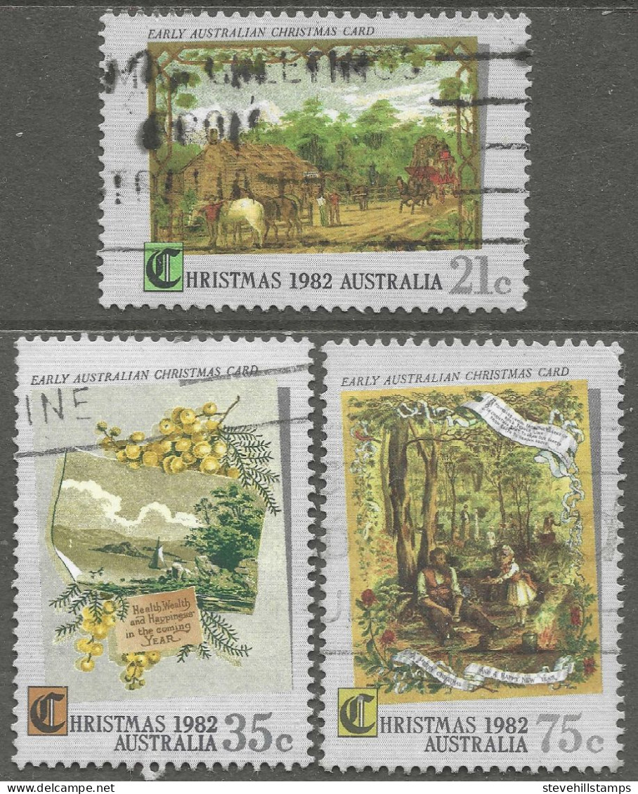 Australia. 1982 Christmas. Used Complete Set. SG 856-8 - Gebraucht