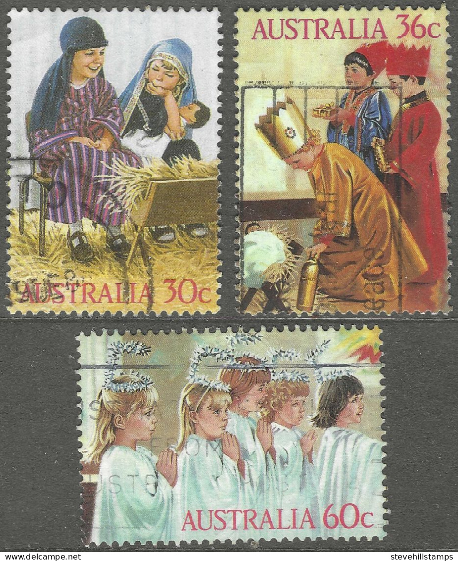 Australia. 1986 Christmas. Used Complete Set Excluding Miniature Sheet. SG 1040-2 - Used Stamps