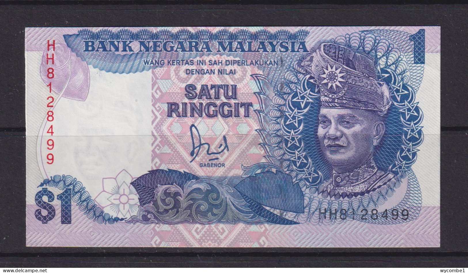 MALAYSIA -  1989 1 Ringgit UNC/aUNC  Banknote - Maleisië