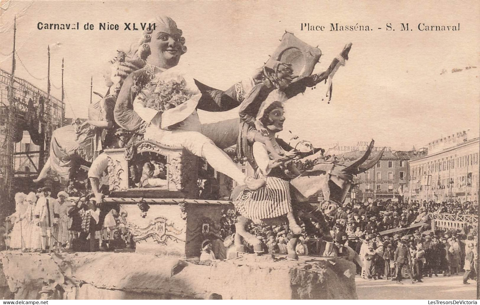 FRANCE - Nice - Carnaval De Nice XLVII - Place Masséna - S.M Carnaval - Animé - Carte Postale Ancienne - Karneval