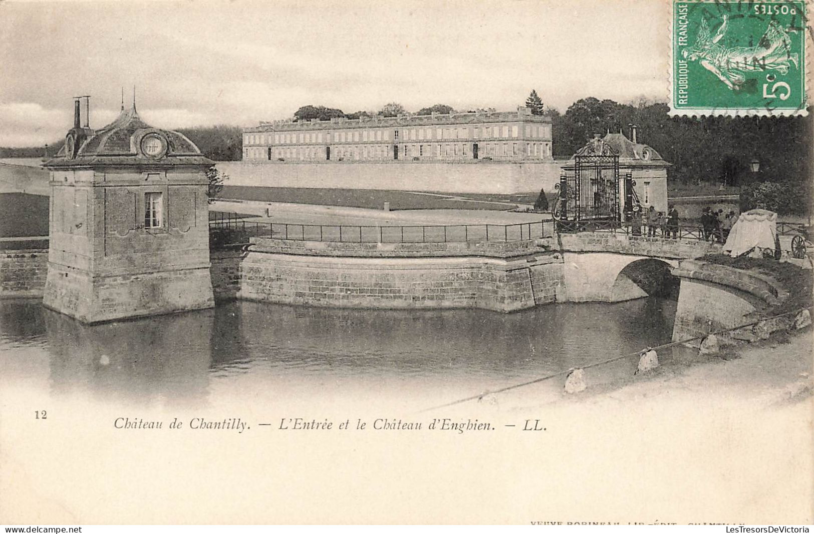 FRANCE - Chantilly - Château De Chantilly - L'entrée Et Le Château D'Engbien - Carte Postale Ancienne - Chantilly
