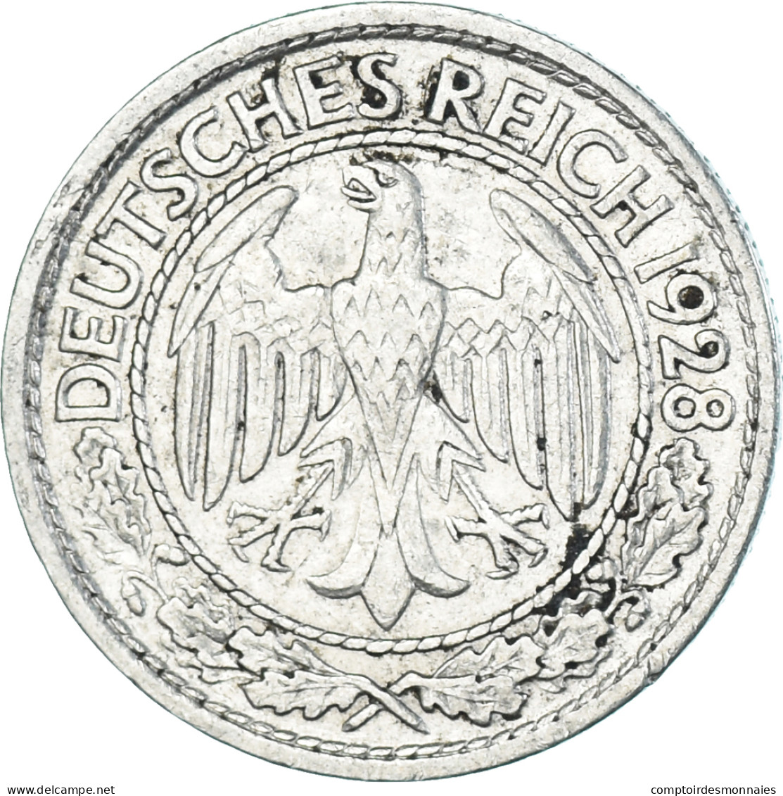 Monnaie, Allemagne, 50 Reichspfennig, 1928 - 50 Rentenpfennig & 50 Reichspfennig