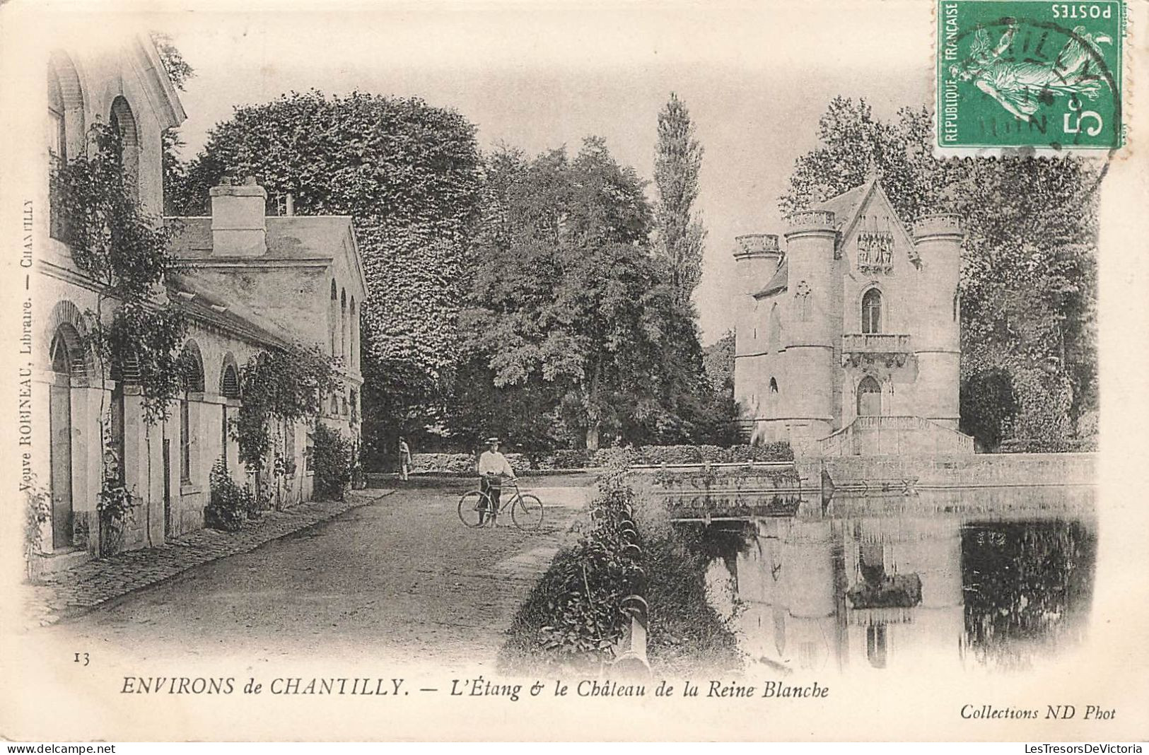 FRANCE - Environs De Chantilly - L'étang Et Le Château De La Reine Blanche - Carte Postale Ancienne - Chantilly