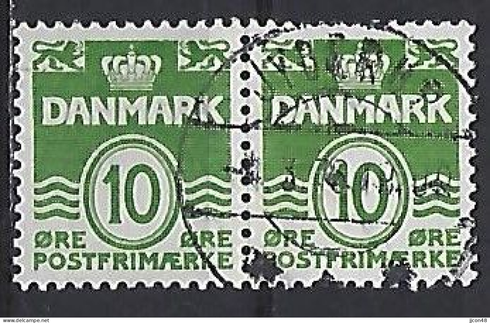 Denmark 1950-62  Wavy Lines (o) Mi.328 Y - Used Stamps