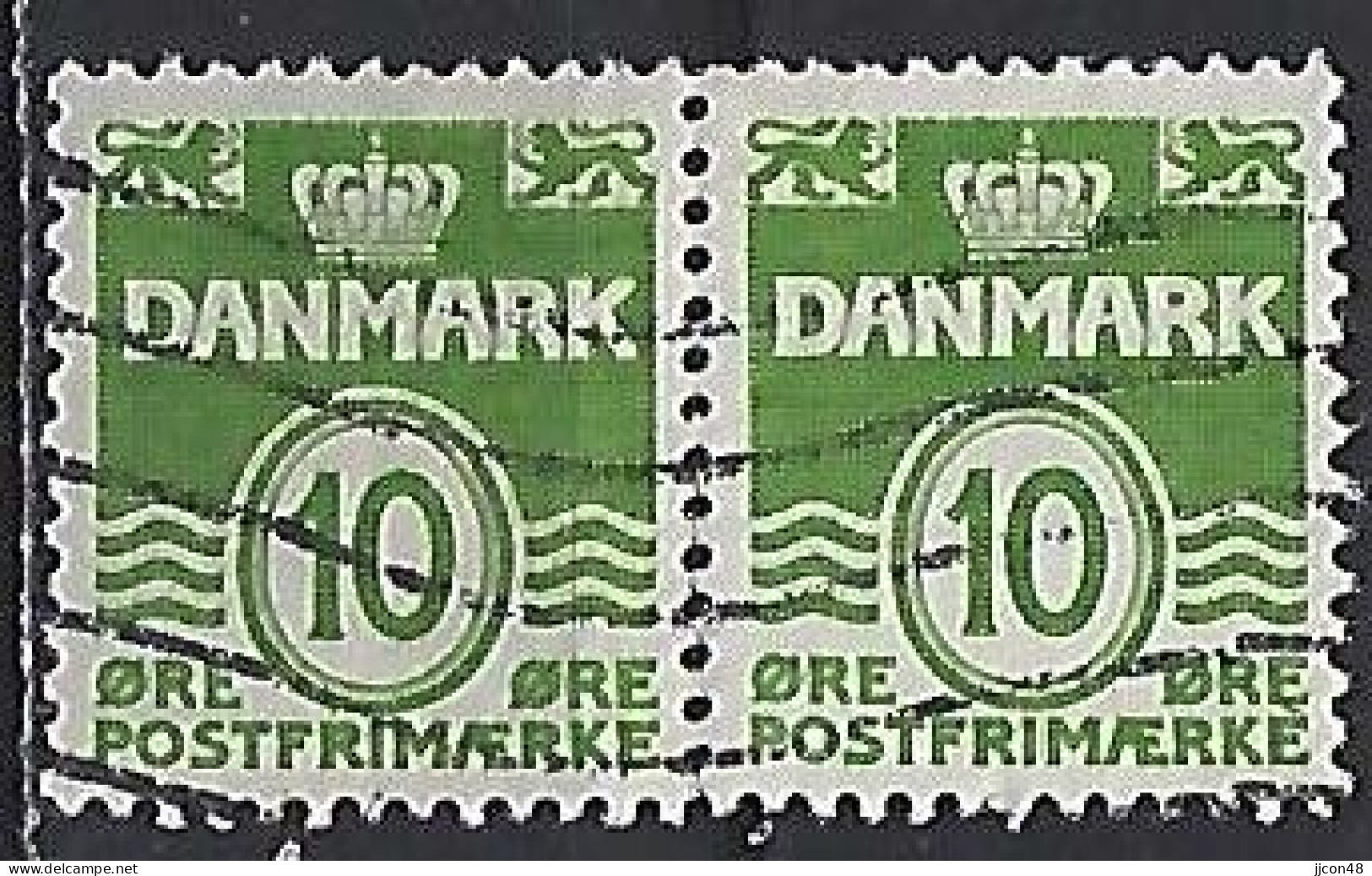 Denmark 1950-62  Wavy Lines (o) Mi.328 Y - Oblitérés