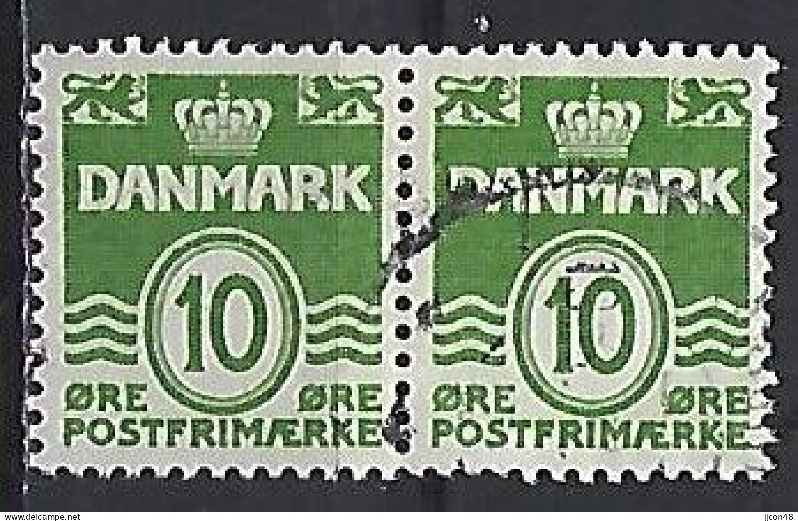 Denmark 1950-62  Wavy Lines (o) Mi.328 Y - Oblitérés