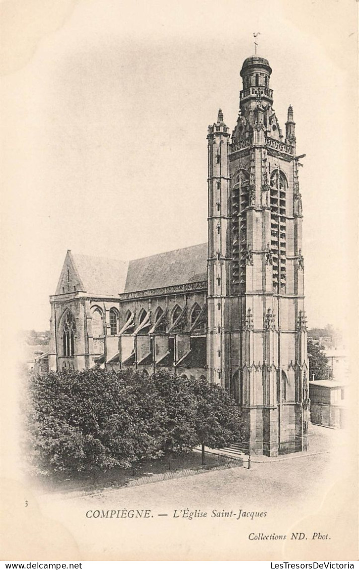 FRANCE - Compiègne - L'église Saint Jacques - Carte Postale Ancienne - Compiegne