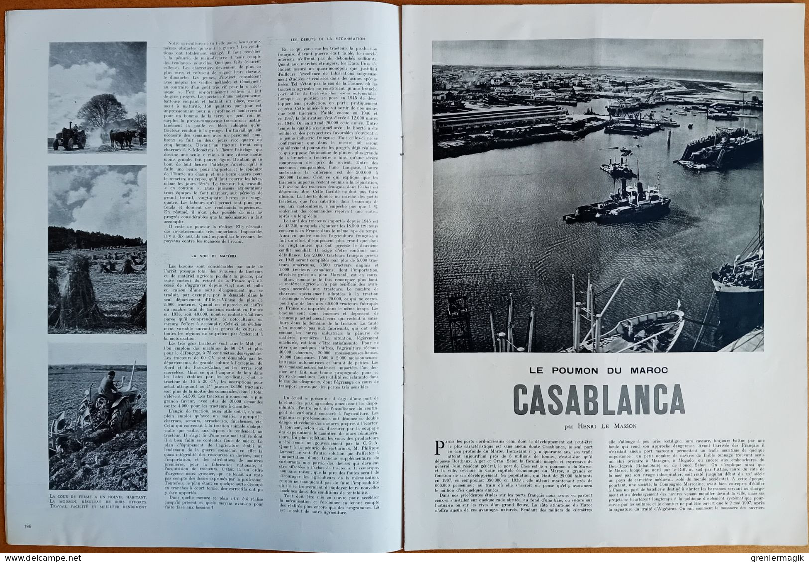 France Illustration N°176 26/02/1949 Cardinal Mindszenty/Agriculture/Casablanca Maroc/Racine Inconnu à Versailles/Népal - Testi Generali