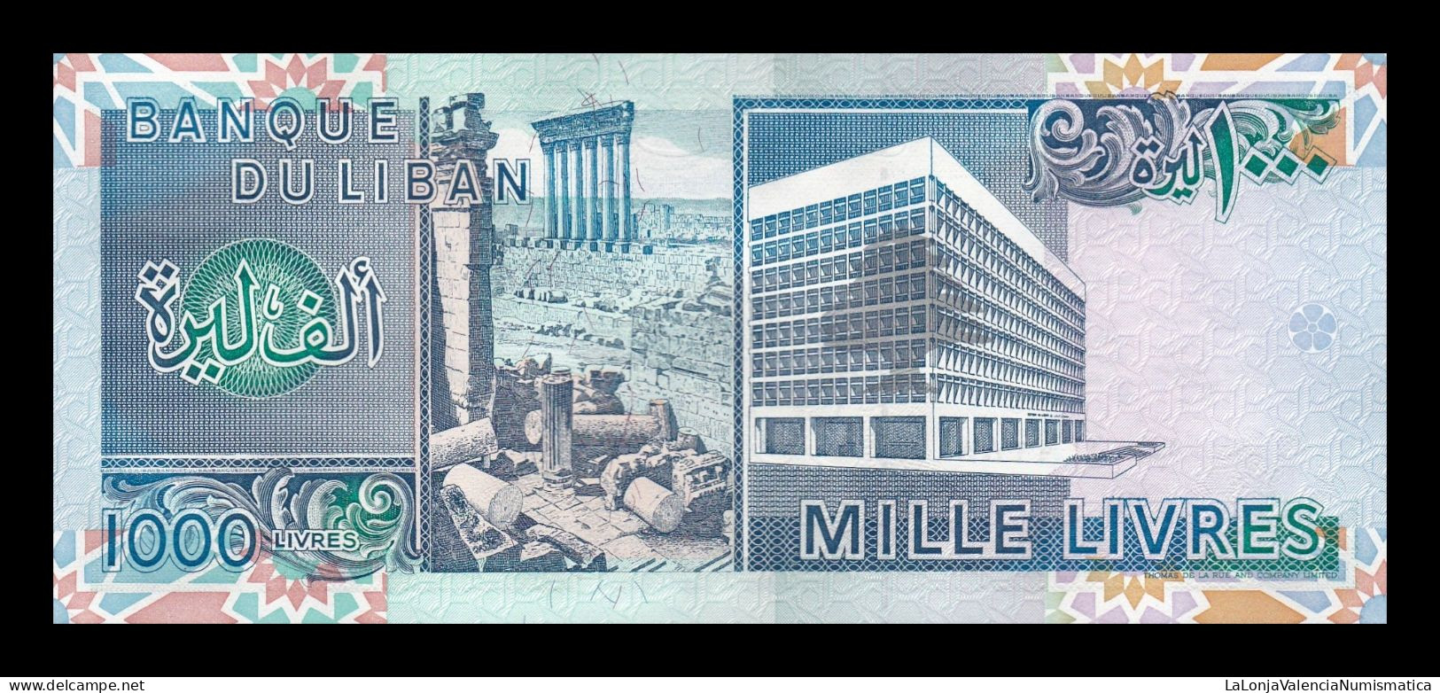 Libano Lebanon 1000 Livres 1988 Pick 69a Sc Unc - Libanon