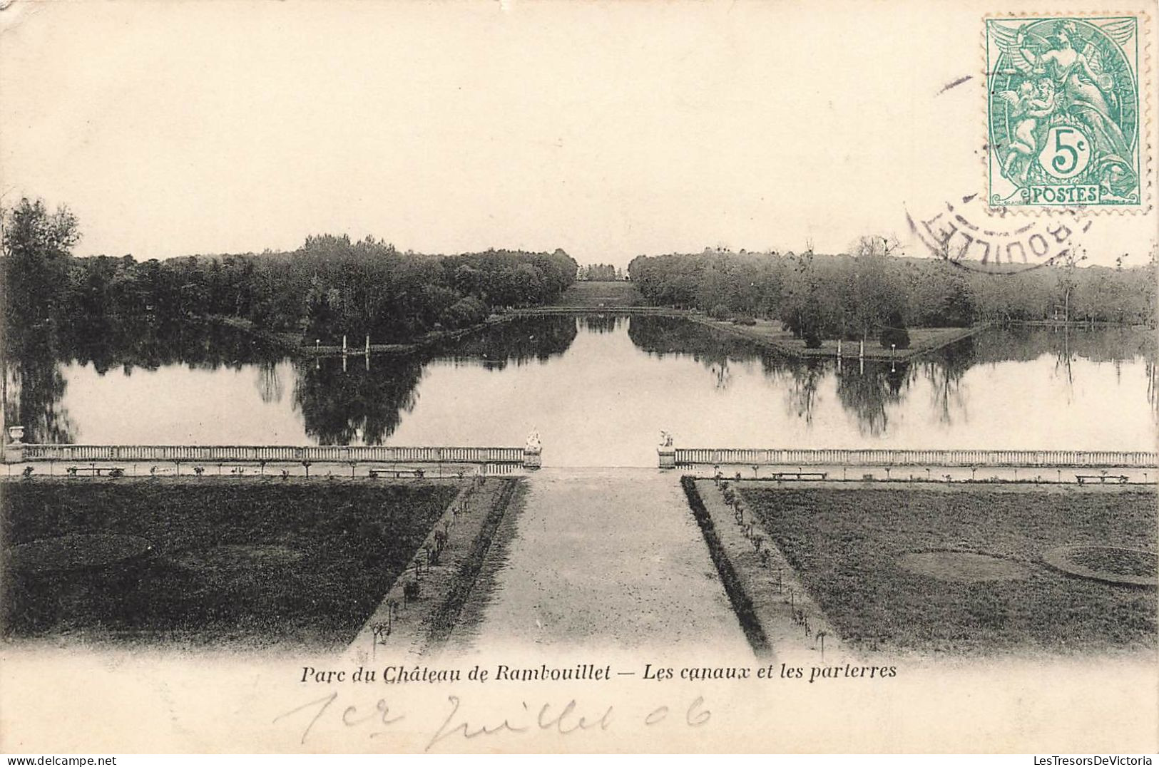 FRANCE - Rambouillet - Parc Du Château De Rambouillet - Les Canaux Et Les Parterres - Carte Postale Ancienne - Rambouillet