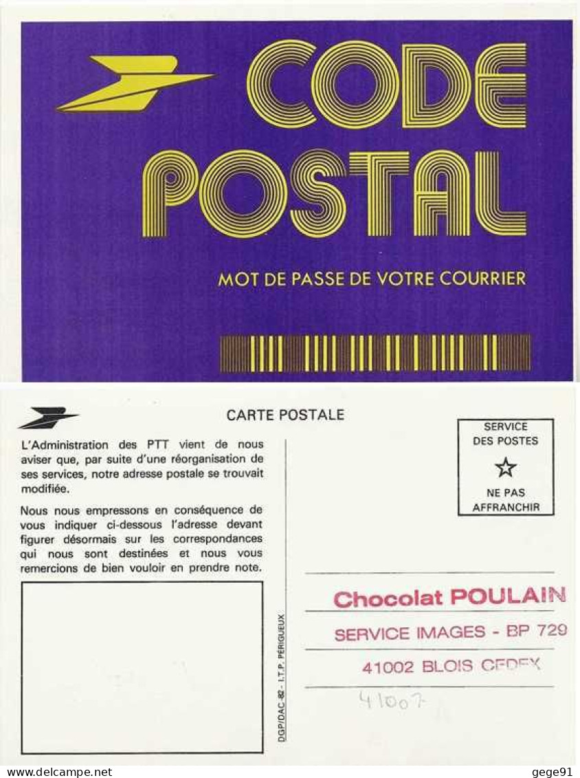 Entier Postal De Service - Avis De Changement D'adresse - Pseudo-entiers Officiels