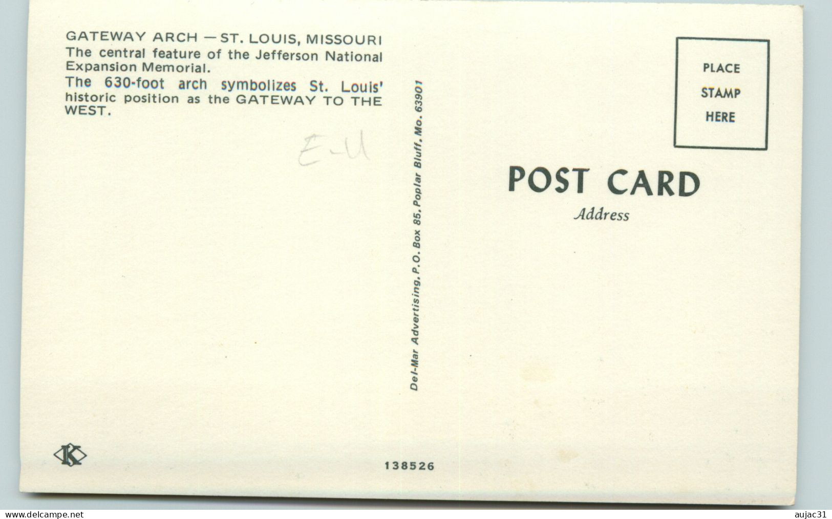 Etats-Unis - Missouri - Gateway Arch - Saint - St Louis -The Central Feature Of The Jefferson National Expansio Memorial - St Louis – Missouri