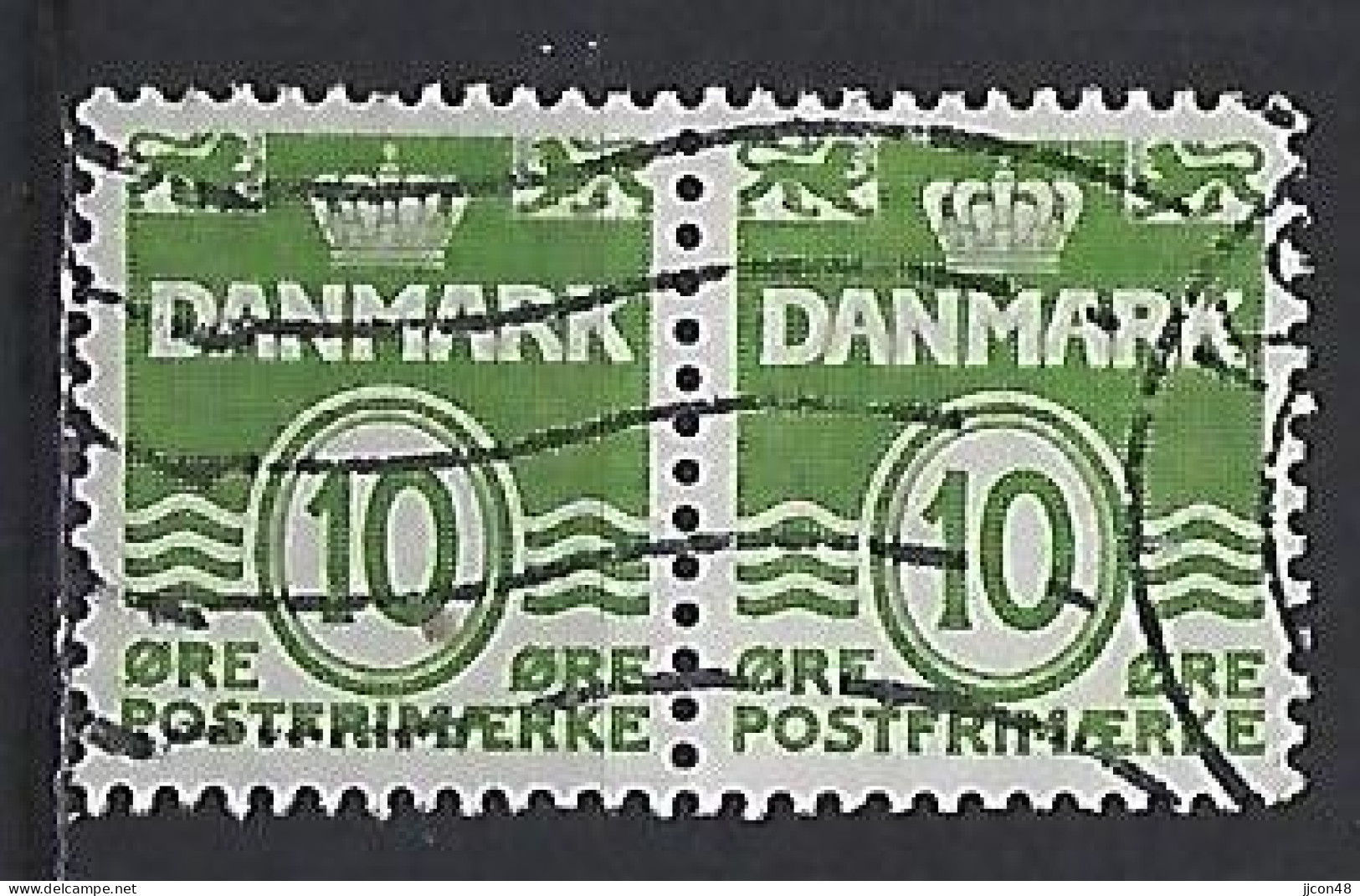 Denmark 1950-62  Wavy Lines (o) Mi.328 Y - Gebraucht