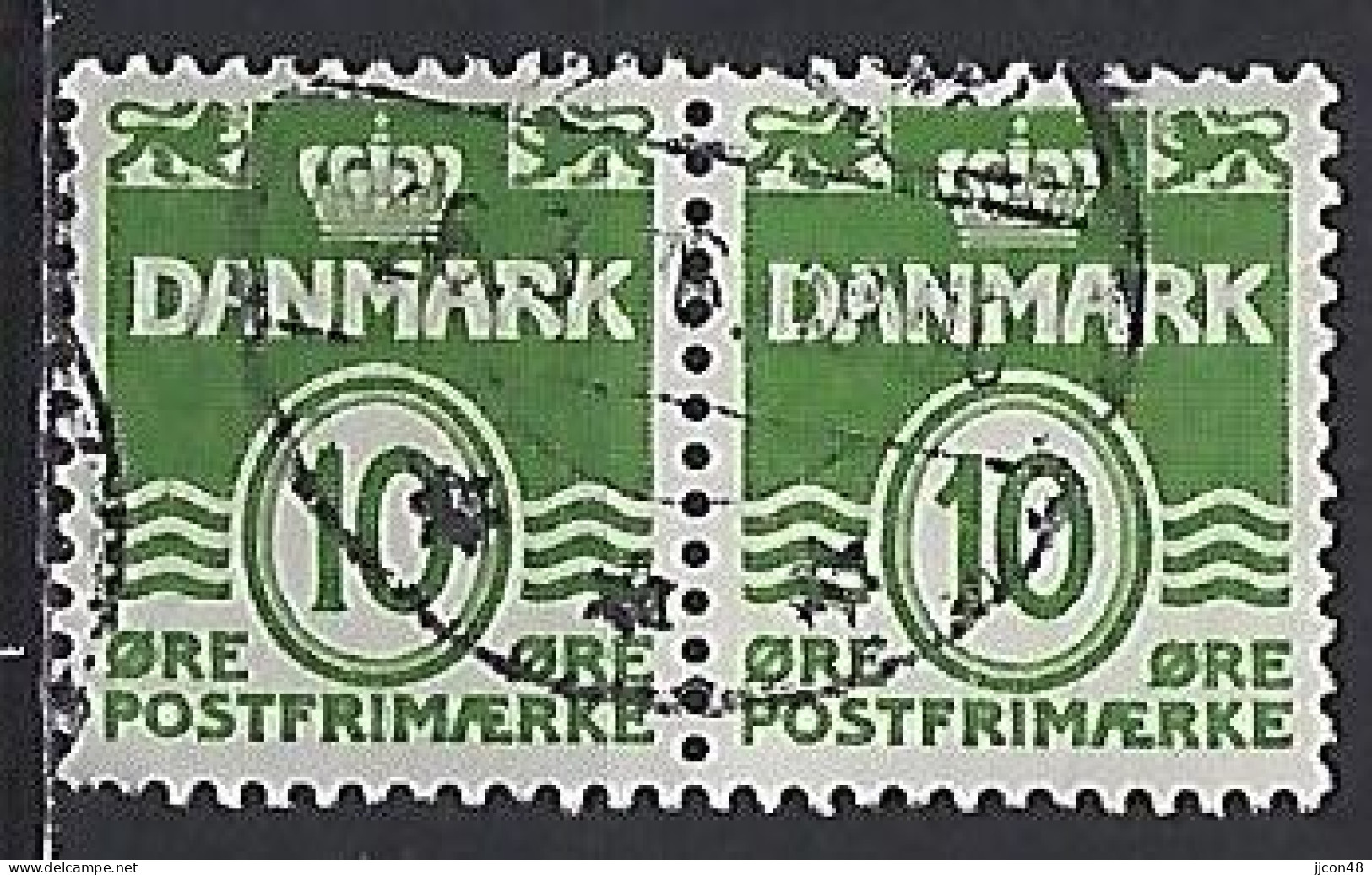 Denmark 1950-62  Wavy Lines (o) Mi.328 Y - Usati