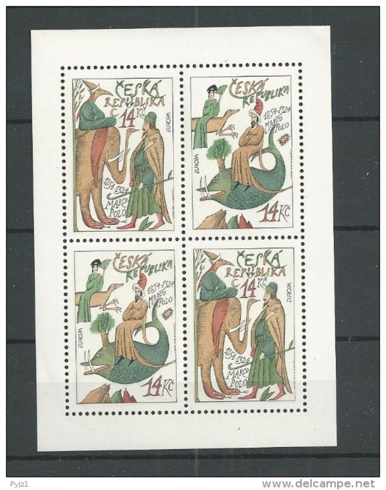 1994 MNH Ceska Republika, Kleinbogen,  Postfris - Blocs-feuillets