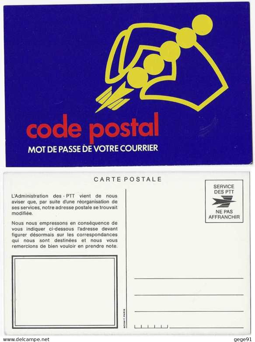 Entier Postal De Service - Avis De Changement D'adresse - Pseudo-entiers Officiels