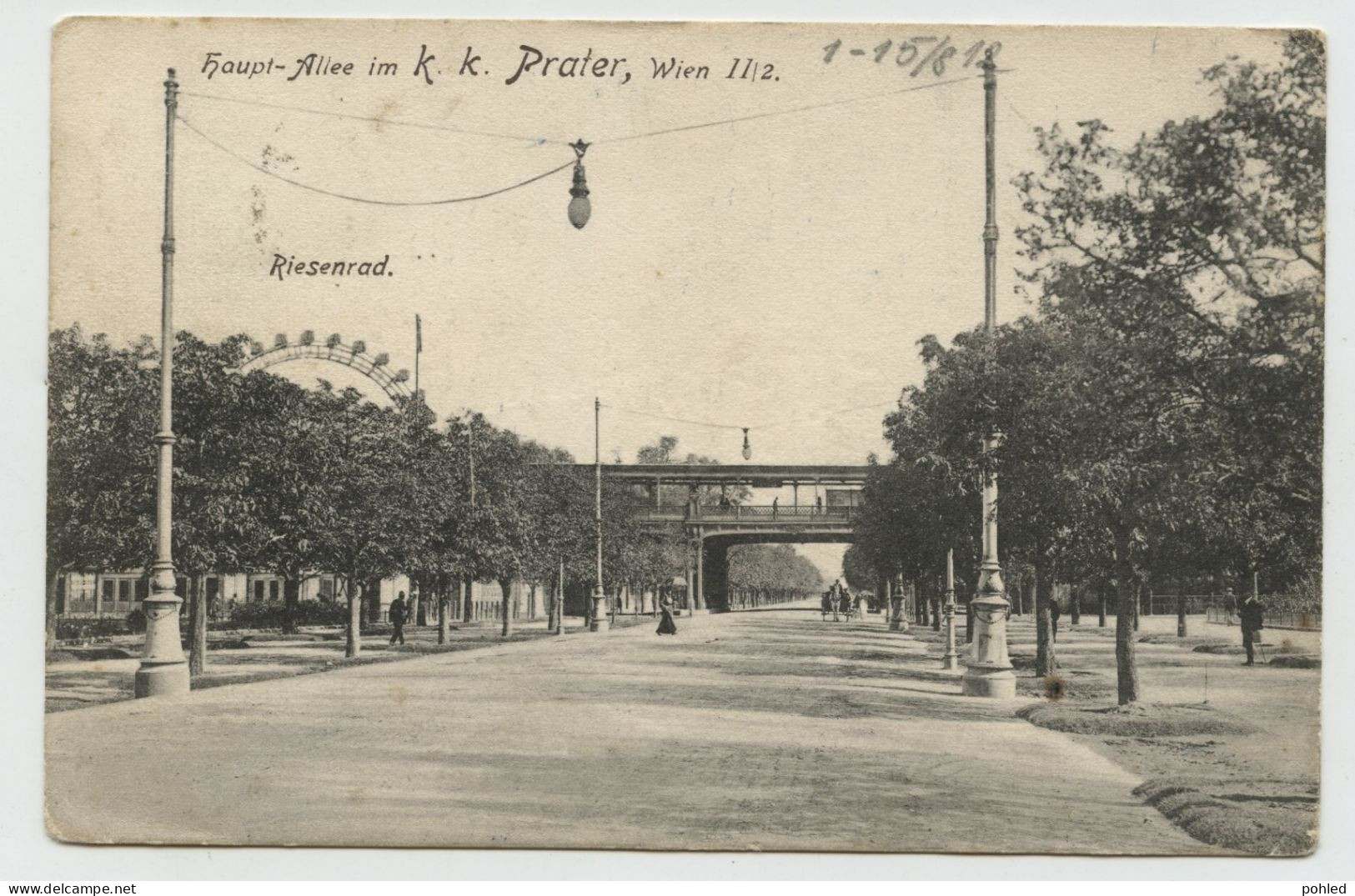 01117*AUSTRIA*ÖSTERREICH*WIEN*PRATER*HAUPTALLEE*1911 - Prater