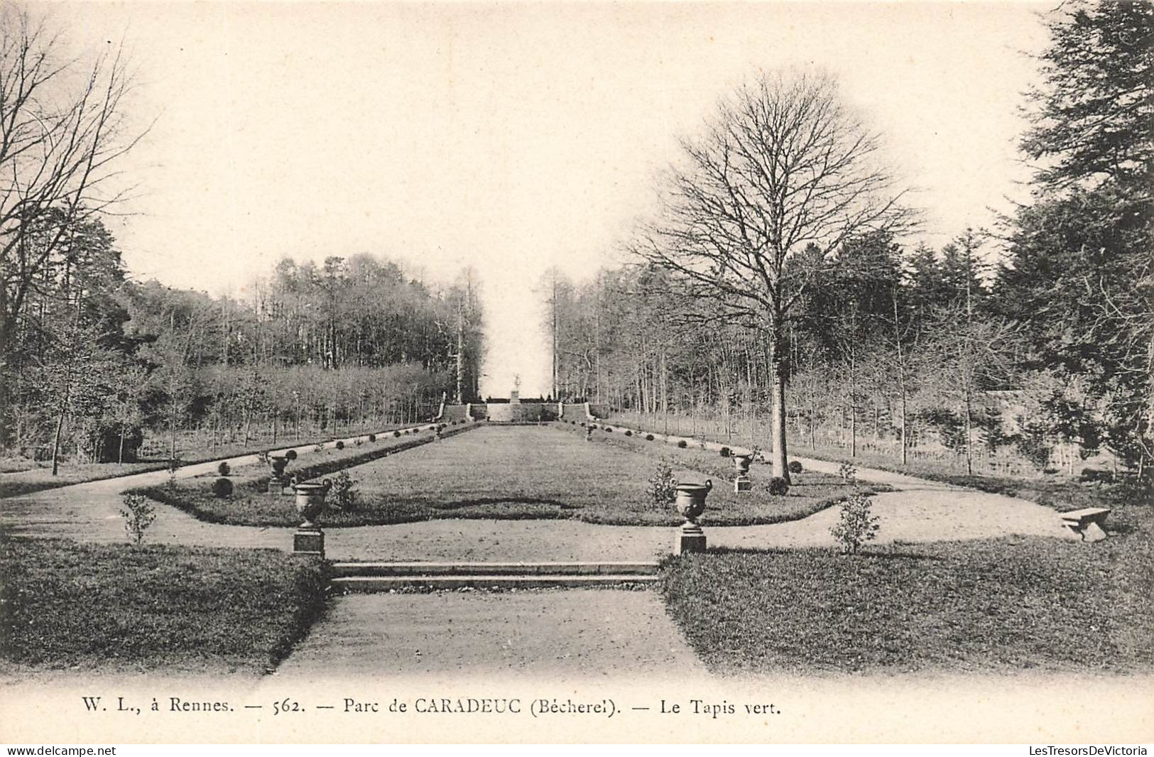 FRANCE - W L à Rennes - Vue Générale Du Parc De Caradeuc ( Bécherel ) - Carte Postale Ancienne - Rennes