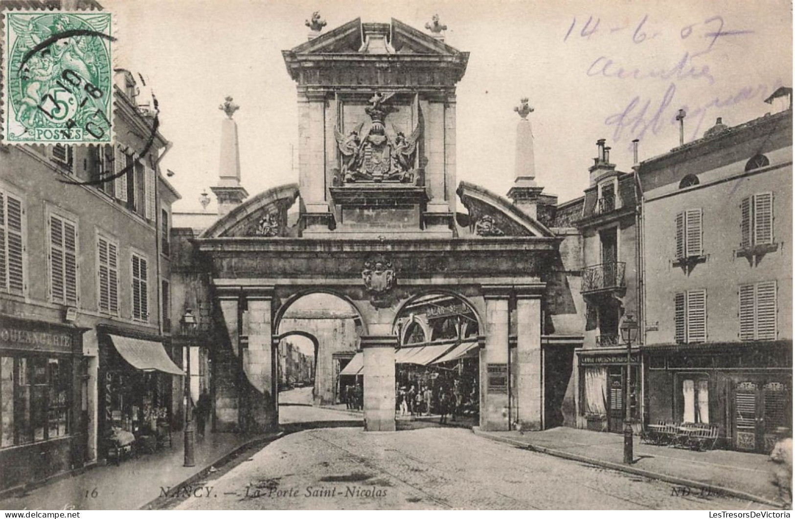 FRANCE - Nancy - La Porte Saint Nicolas - Carte Postale Ancienne - Nancy