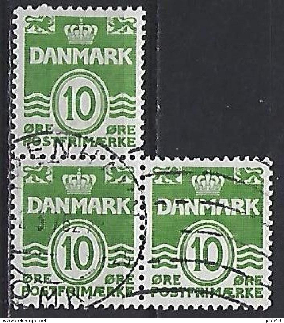 Denmark 1950-62  Wavy Lines (o) Mi.328 Y - Oblitérés
