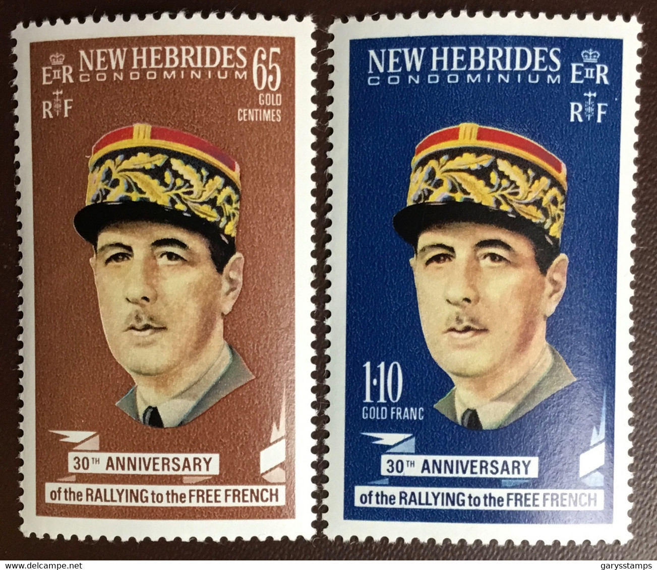 New Hebrides 1970 Free French De Gaulle MNH - Ungebraucht